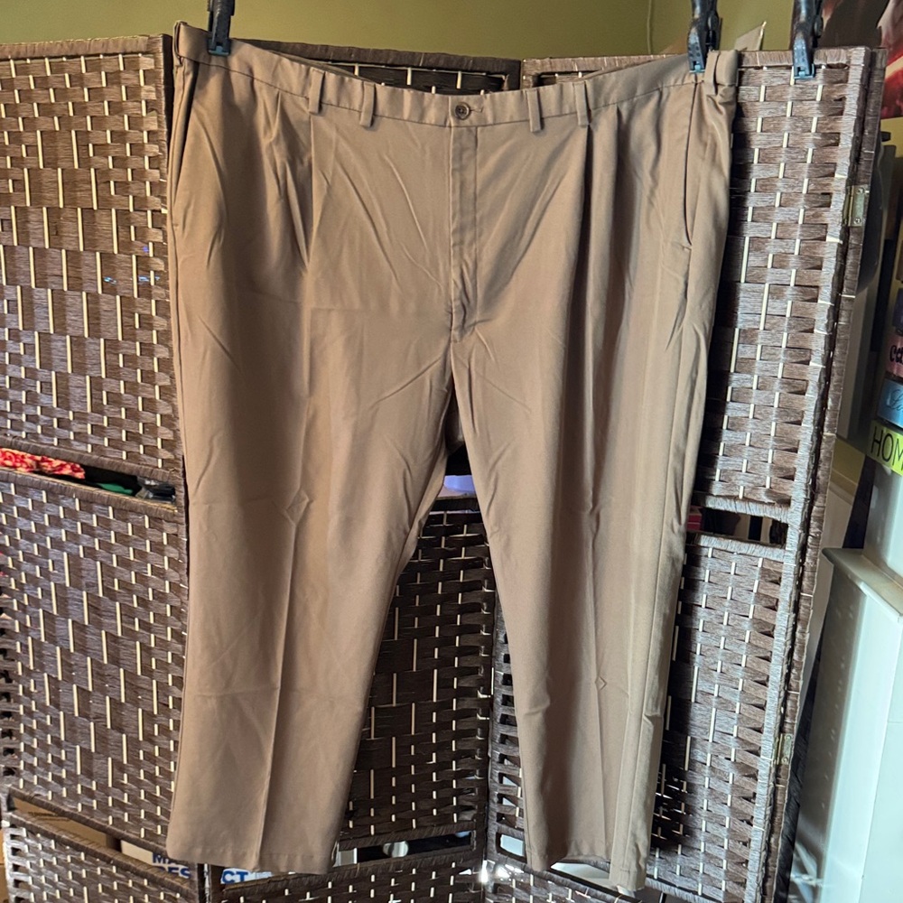 Haggar Men's Khaki Dress Slacks